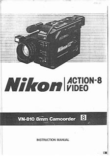 Nikon VN 810 manual. Camera Instructions.